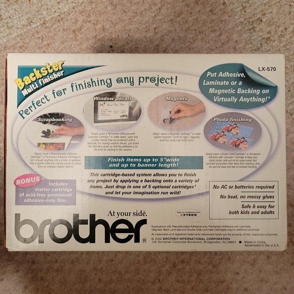NEW Brother Backster LX-570 Multi-Finisher Laminator Sticker Magnet Maker - Picture 3 of 12